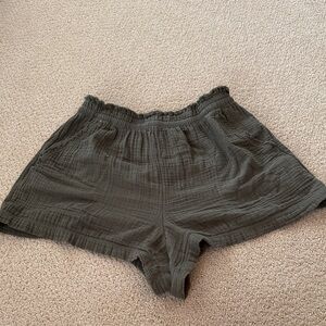 Aerie Dark Olive High Waist Women's Shorts
